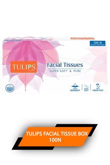 Tulips Facial Tissue Box 100n